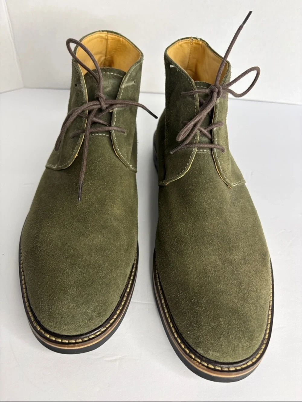 Martin Dingman Olive Suede Chukka Boot